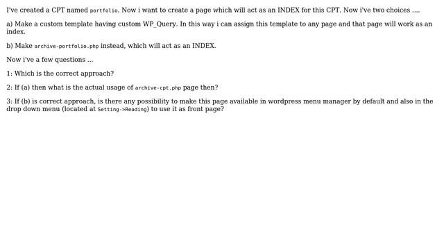 Wordpress: CPT: archive-cpt.php VS custom page template смотреть онлайн