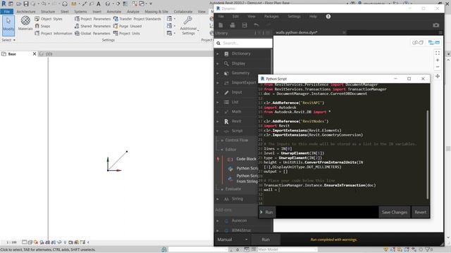 Tutorial: Create Revit elements with Python. Access the Revit API to make a wall with Dynamo. смотреть онлайн