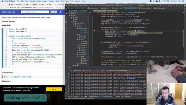 Zero to Android - S01E06 - Unix Timestamps and List Item Click Handling смотреть онлайн