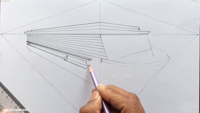 How to Draw using 2-Point Perspective: Ship Drawing Step by Steps смотреть онлайн