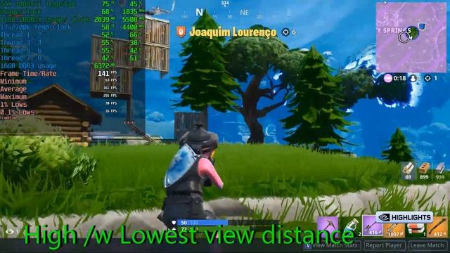 FortNite Benchmarks (Short) - Season 9 - GTX 1080Ti & i7 2700k 4.4Ghz (Epic/ High/ Low Graphics) смотреть онлайн