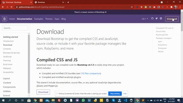 #codewithmehnaz|Bootstrap CSS Framework Installation Tutorial in Hindi / Urdu | Part - 2 | смотреть онлайн