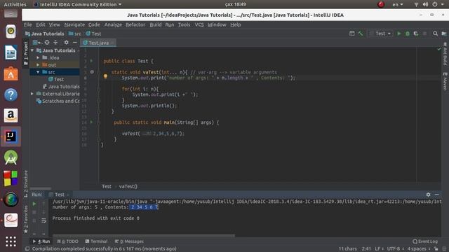 Java Dərsləri 22 - Variable - Dəyişən ölçülü arqumentlər (Var args - Variable Length Arguments) смотреть онлайн