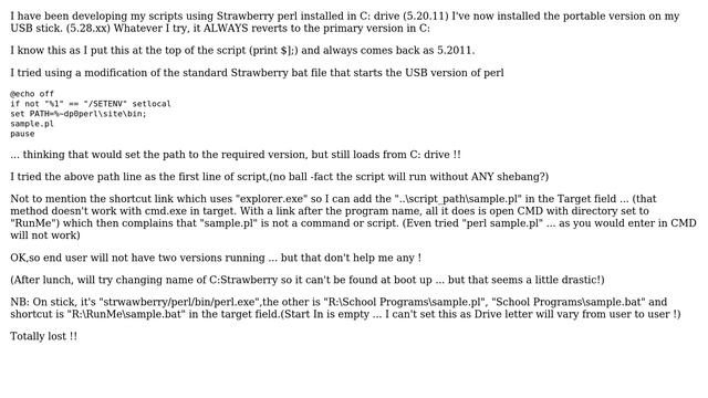 Force PERL script to use portable perl (2 Solutions!!) смотреть онлайн