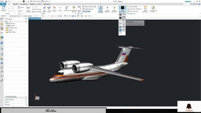 how to change background of CAD model in Nx Siemens смотреть онлайн