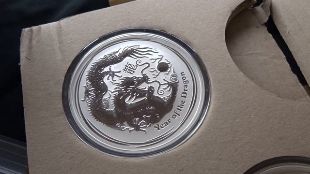 2016 5 Oz Mexican Libertads, 10 Oz Perth Mint Dragons And 1/10 Oz Perth Mint Lunar Gold