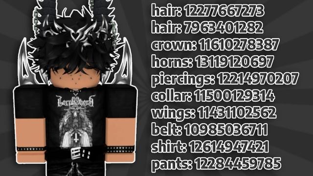 Aesthetic EMO Boy Outfits For Roblox W/ CODES & LINKS | Coziivibes