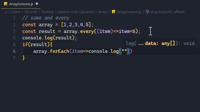 JavaScript Arrays every and some methods смотреть онлайн