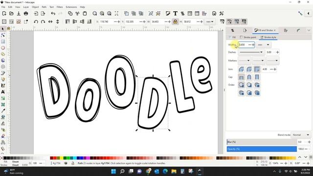 how to make doodle letters (a step by step Inkscape tutorial) смотреть онлайн