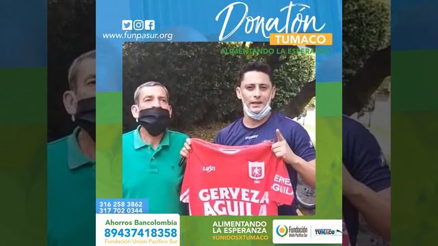 DONATON TUMACO Subasta Camiseta America del Cali Firmada Giovanny Hernandez. смотреть онлайн