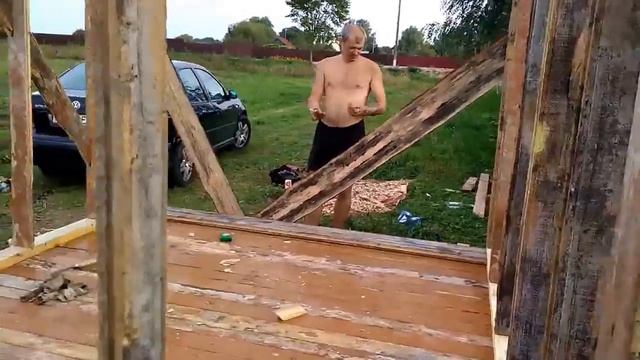 Бытовка своими руками. Часть 2. Каркас. смотреть онлайн