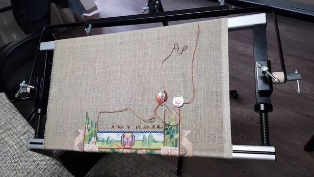 Рама для вышивки с сайта goodstitch в паре со станком Амур от магазина #Явышиваю смотреть онлайн