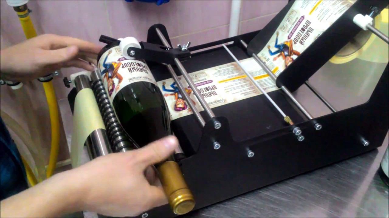 Ручная этикетировочная машина Labelmatic / manual easy labeling machine смотреть онлайн