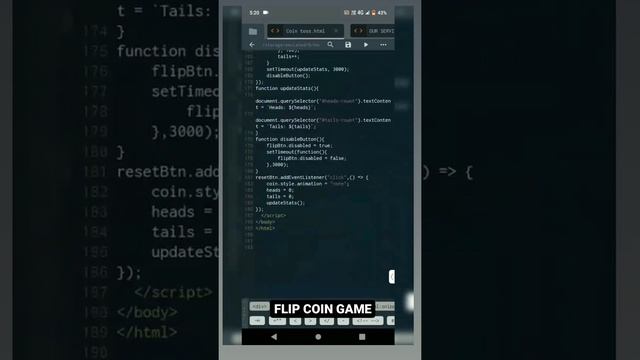 Flip coin game using HTML CSS JAVA SCRIPT смотреть онлайн