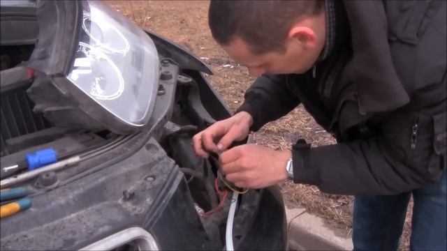 санта фе замена габаритов снятие фары смотреть онлайн