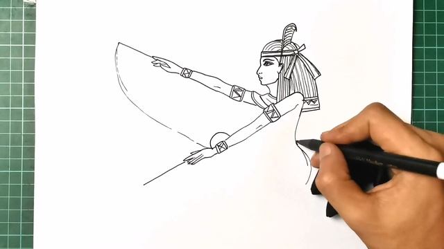 How to Draw Isis - Egyptian Goddess смотреть онлайн