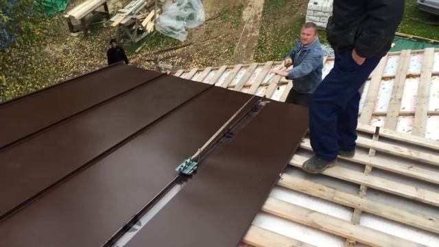 Завальцовка двойного стоячего фальца машинкой смотреть онлайн