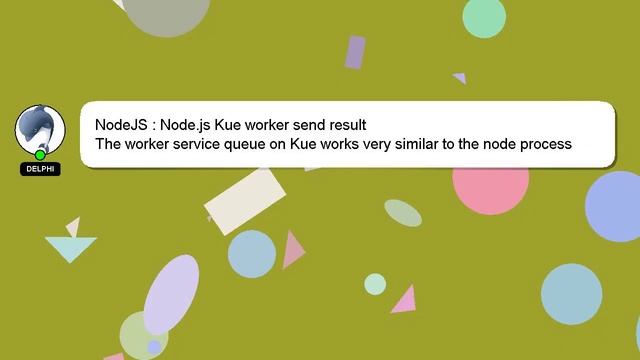 NodeJS : Node.js Kue worker send result смотреть онлайн
