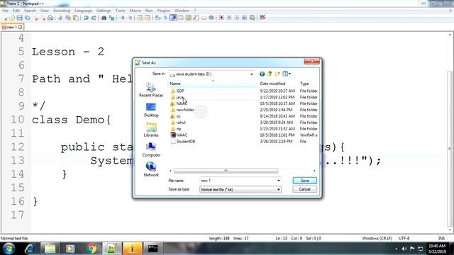 set path environment variable for JAVA and understand Hello World | Lesson - 2 | Java in Hindi смотреть онлайн