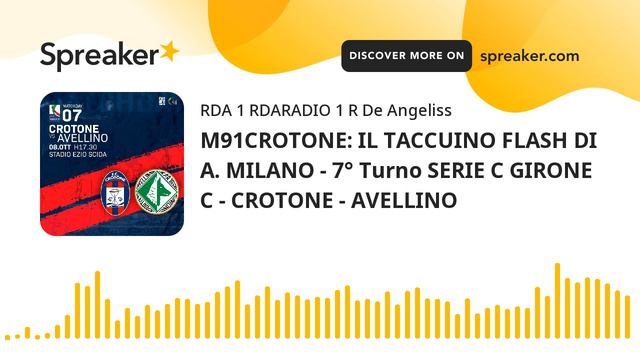 M91CROTONE: IL TACCUINO FLASH DI A. MILANO - 7° Turno SERIE C GIRONE C - CROTONE - AVELLINO смотреть онлайн