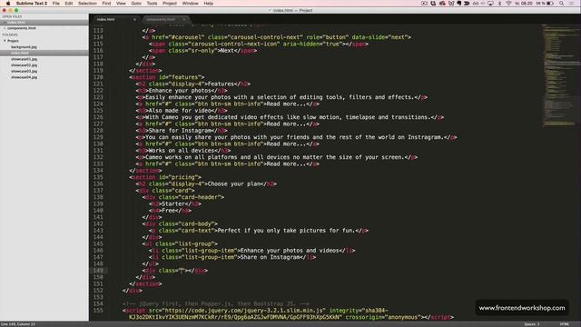Bootstrap 4: Create a landing page – Pricing смотреть онлайн