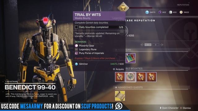 Destiny 2. NEW QUEST & REVAMPED IRON BANNER! Reset, New Vendor Rewards & Astro A50 Gen4 Giveaway! смотреть онлайн