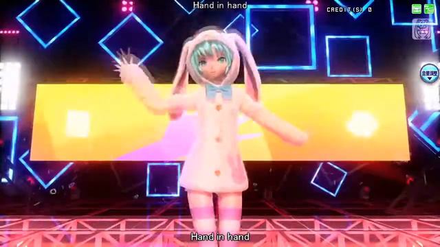 【Anime|music Eng|Song】 #2 60fps Full 【Hand In Hand】 【Hatsune Miku】 Project DIVA Arcade