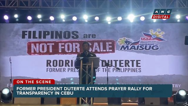 WATCH: Former President Duterte, son Davao Mayor Baste attend Cebu Prayer Rally | ANC смотреть онлайн