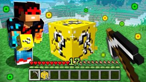 Майнкрафт, но КАЖДЫЙ УРОВЕНЬ Выпадает ЛАКИ БЛОК + FlackJK