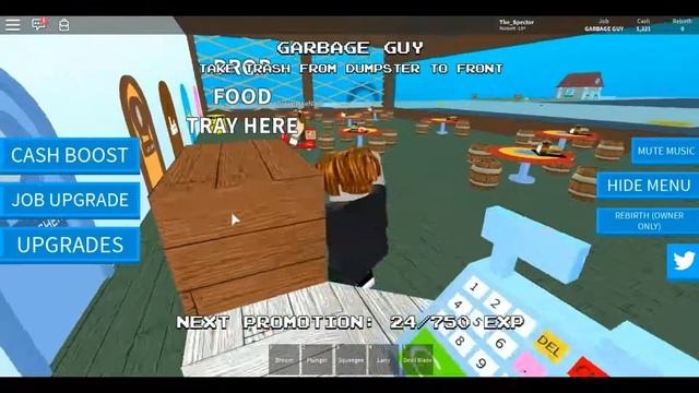 НАЧАЛ РАБОТАТЬ В РЕСТОРАНЕ СПАНЧ БОБА! | Roblox смотреть онлайн