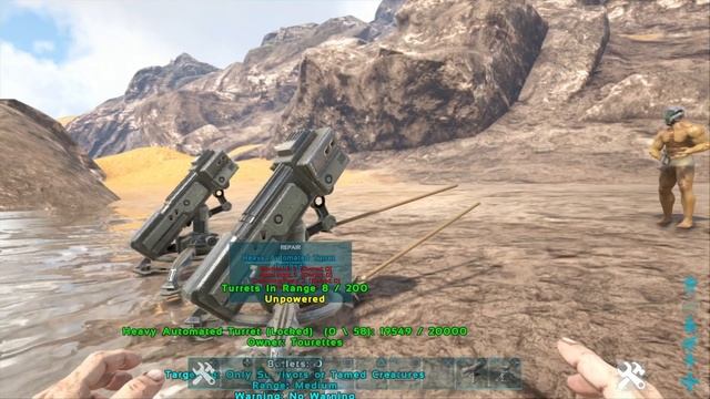 DESTROY TURRETS *OUT OF RANGE EASILY* (Exploit?) in ARK Survival Evolved смотреть онлайн