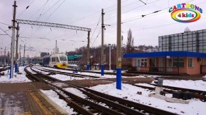 Поезда для детей / Изучаем железнодорожный транспорт - Развивающее видео для малышей