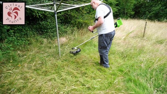 Greenworks GD40BCB Cordless Brushcutter in Use Review смотреть онлайн
