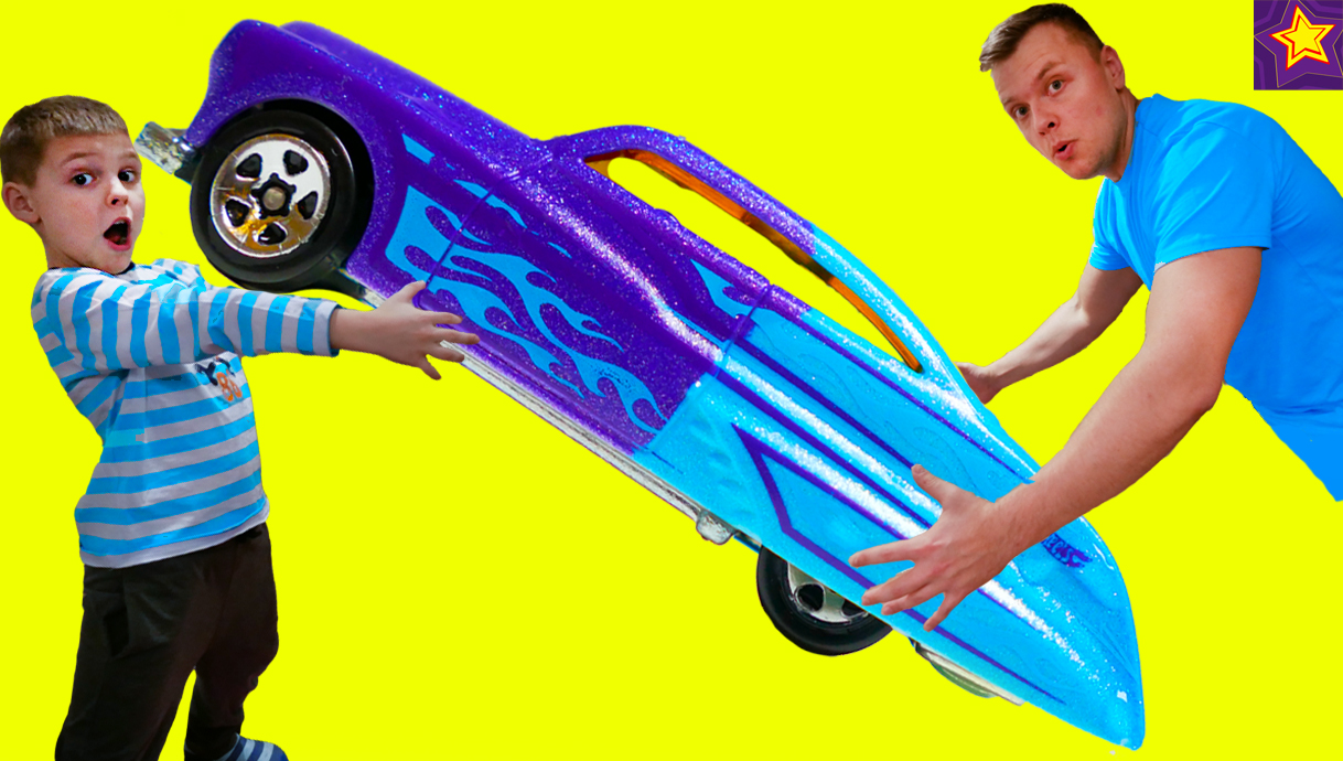 Игорюшины МАШИНКИ меняют ЦВЕТ !!! Папа придумал ЧЕЛЛЕНДЖ с машинками в воде Видео для детей.mp4