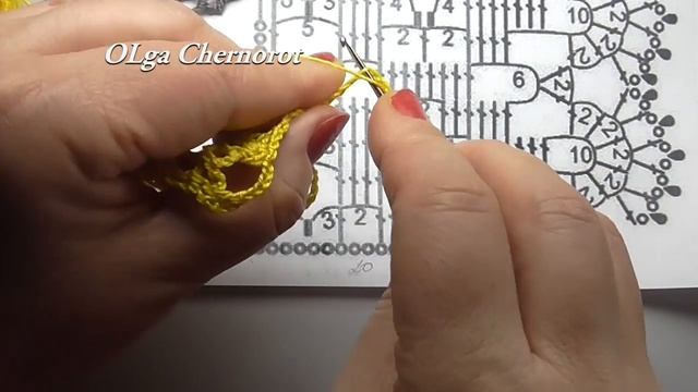 Отделочная кайма крючком ФИЛЕЙНОЙ СЕТКОЙ смотреть онлайн