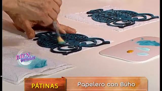 Mirta Biscardi - Bienvenidas TV - Patina un Papelero con Búho. смотреть онлайн