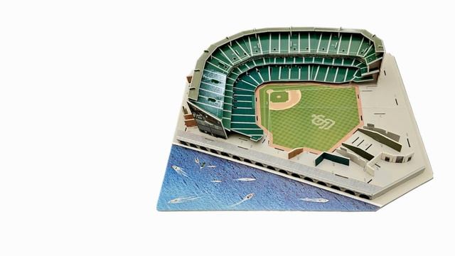 AT&T Park baseball stadium 3D Puzzle - Step by Step смотреть онлайн