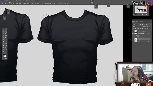 HOW TO PAINT/DRAW REGULAR CLOTHES with those perfect folds ( shirt Art tutorial with Photoshop) смотреть онлайн