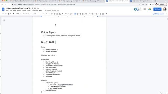 Kubernetes Data Protection WG - Bi-Weekly Meeting 2022-11-02 смотреть онлайн