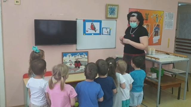 НОД в средней группе Снегирь смотреть онлайн