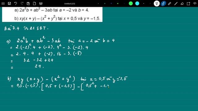 Bài 7.1; 7.2; 7.3; 7.4; 7.5; 7.6- Trang 20; 21 SBT Toán 7 KNTT смотреть онлайн