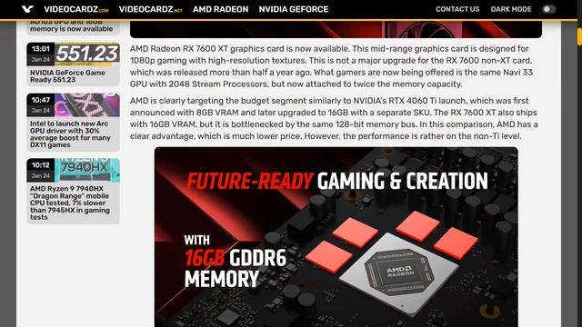 RX 7600 XT اطلاق كارت | RTX Video HDR نزول الدعم لخاصية смотреть онлайн