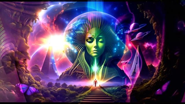 Otherworldly - AI Generated Sci-Fi Scene - Background / Screensaver / VJ Loop смотреть онлайн