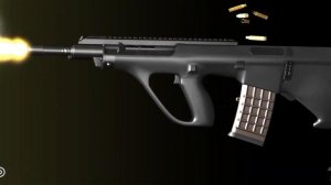 Steyr AUG/Звук стрельбы