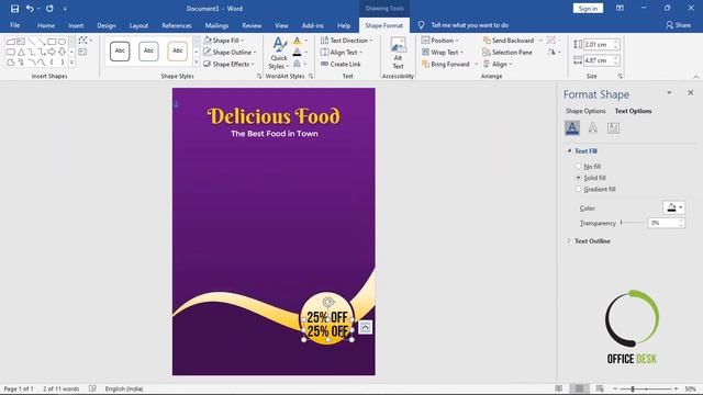 How to make Poster Design in MS Word | MS Word Poster Design Tutorial | Flyer Design in MS Word смотреть онлайн