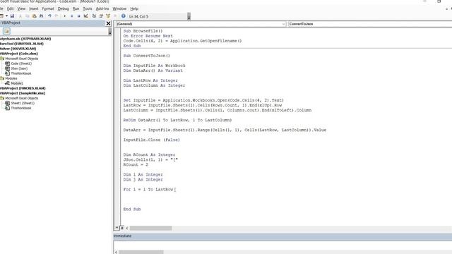 Excel VBA - Table to JSON смотреть онлайн
