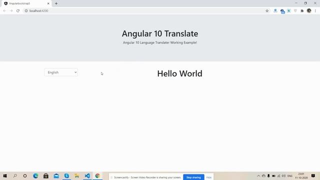 Angular 10 Language Translator Working Example смотреть онлайн