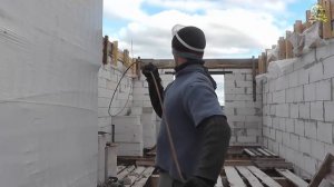 Армопояс под крышу и мауэрлат. Постройка дома своими силами