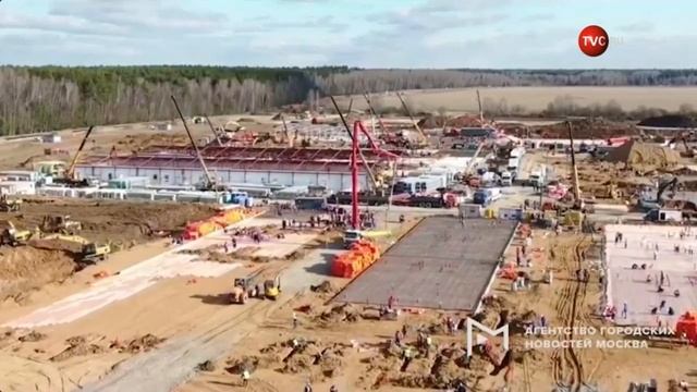 Стройка инфекционной больницы в Новой Москве идет беспрецедентно высокими темпами смотреть онлайн