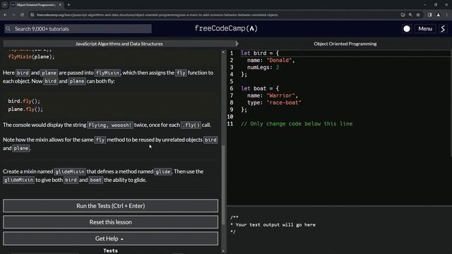 Use a Mixin to Add Common Behavior Between Unrelated Objects | Object Oriented Programming смотреть онлайн